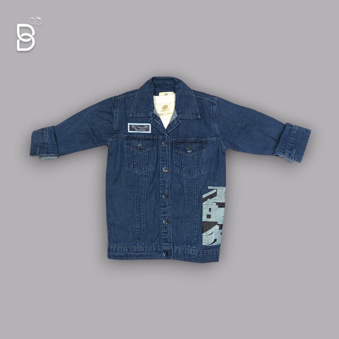 DENIM JACKET & WHITE T-SHIRT