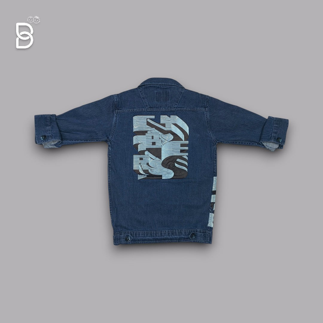 DENIM JACKET & WHITE T-SHIRT