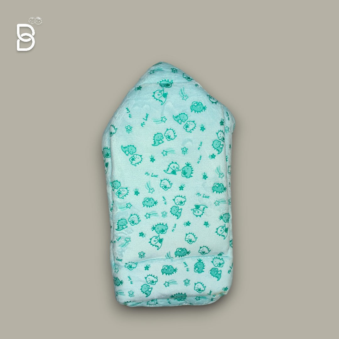 BABY SLEEPING BAG SWADDLE / BABY NEST / WRAPPER HOODED BABY COVER - GREEN