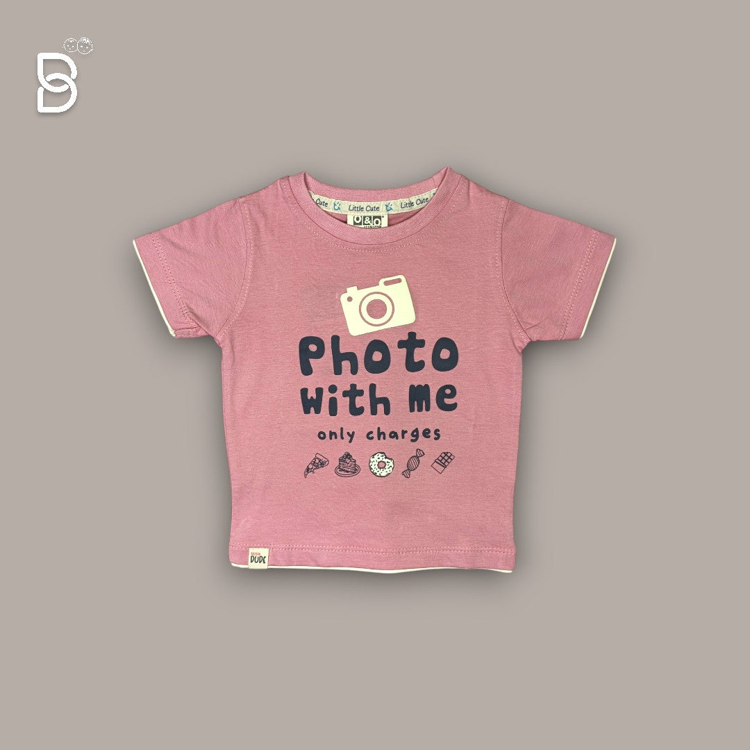 BOYS CASUAL WEAR T-SHIRT AND NICKER ONION PINK - O&O