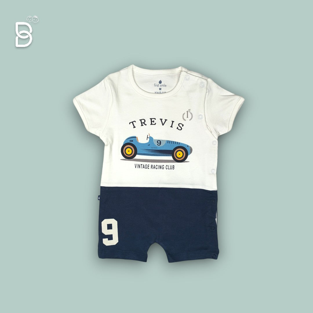 A ONE PIECE GARMENT FOR BABIES (BLUE CAR)
