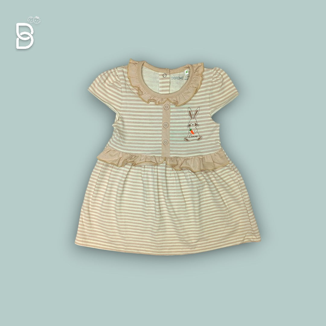 GIRLS CASUAL STRIPED FROCK