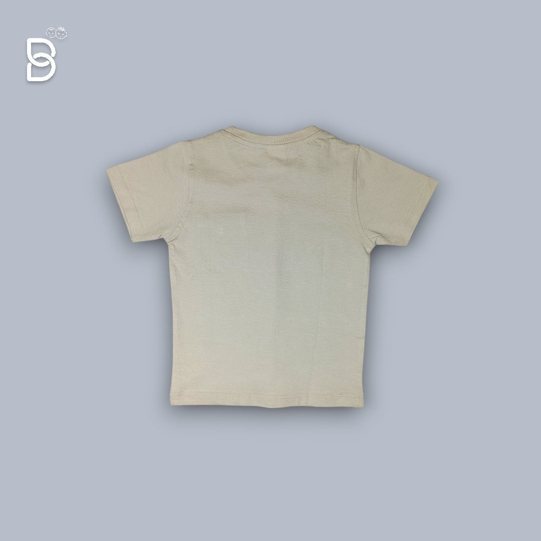 BOYS PRINTED T-SHIRT AND NICKER BISCUIT- O&O