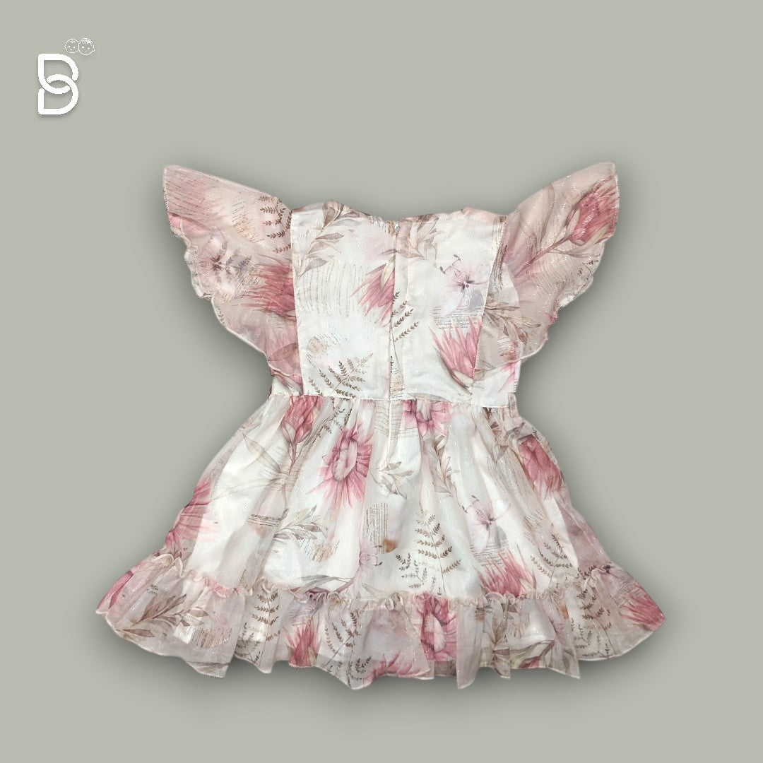 BABY GIRL COTTON FROCK FLORAL PRINT
