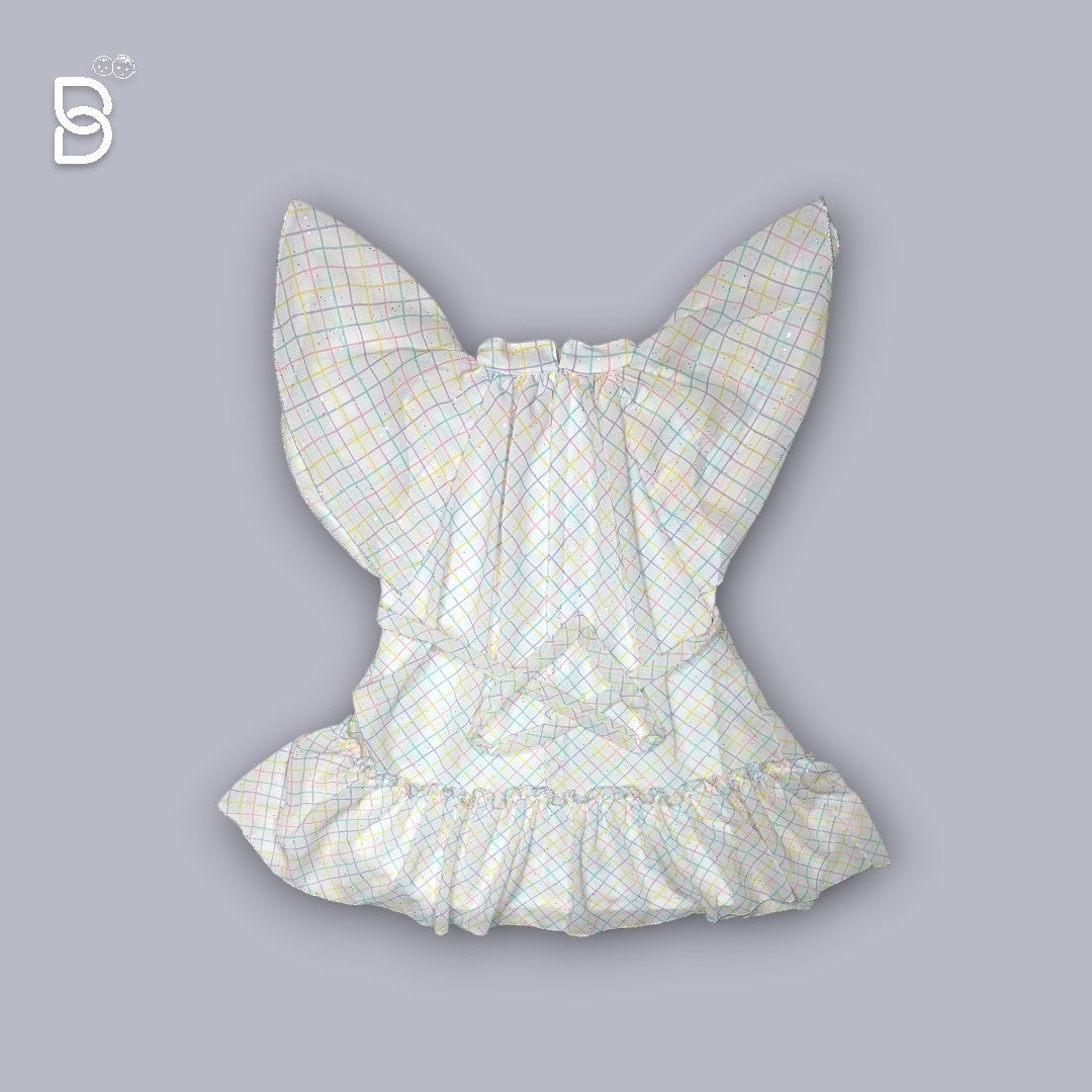 NEW BORN BABY FROCK WHITE- JILAX