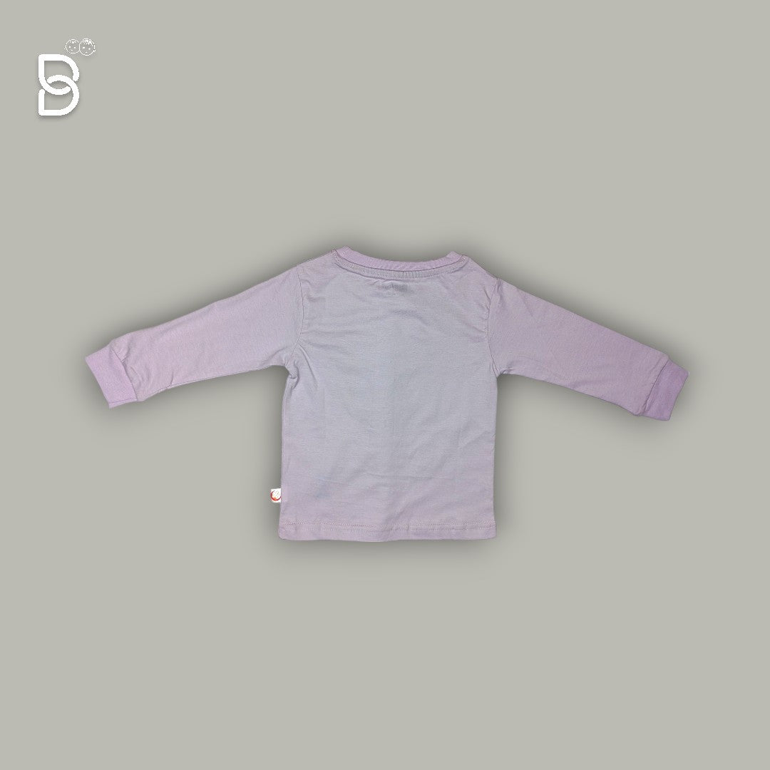 UNISEX PURPLE HEADPHONE PRINTED T-SHIRT AND PINK PANT JOGGER SET - MOON KIDS