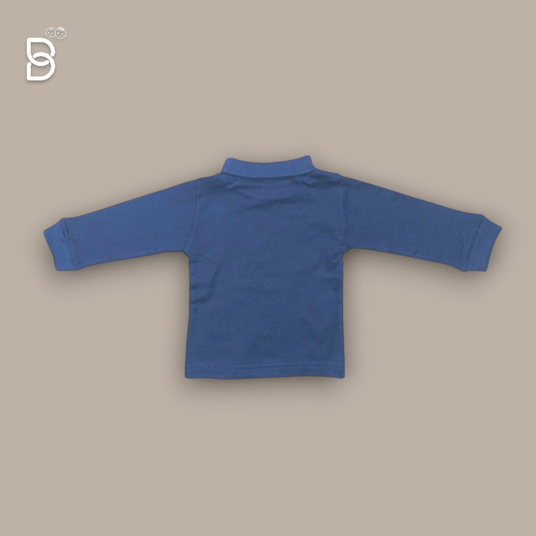 POLO NECK T-SHIRT BLUE COLOR