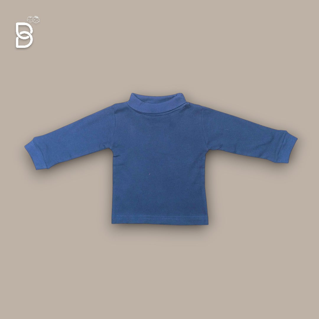 POLO NECK T-SHIRT BLUE COLOR