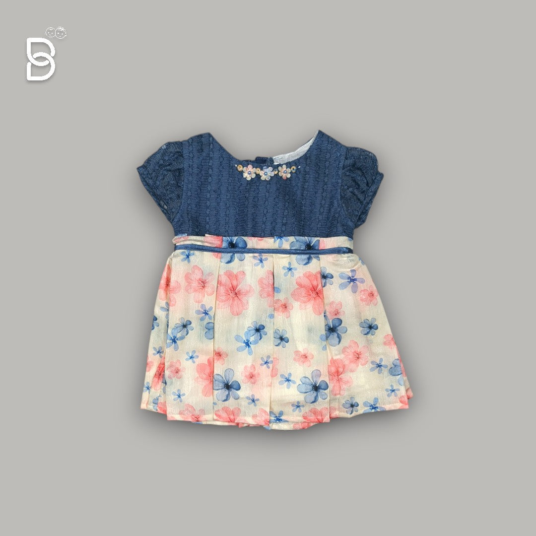 GIRLS FROCKS NAVY BLUE COLOR