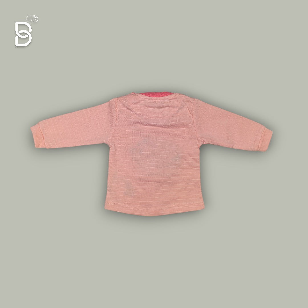 NEO NATE - COTTON FULL SLEEVES PRINTED TOP & JEGGINGS - PEACH