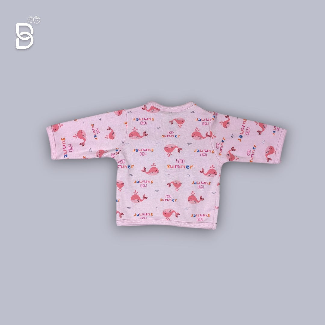 NEW BORN SOFT COTTON BODYSUIT (PINK)