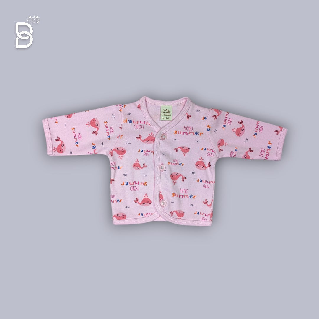 NEW BORN SOFT COTTON BODYSUIT (PINK)