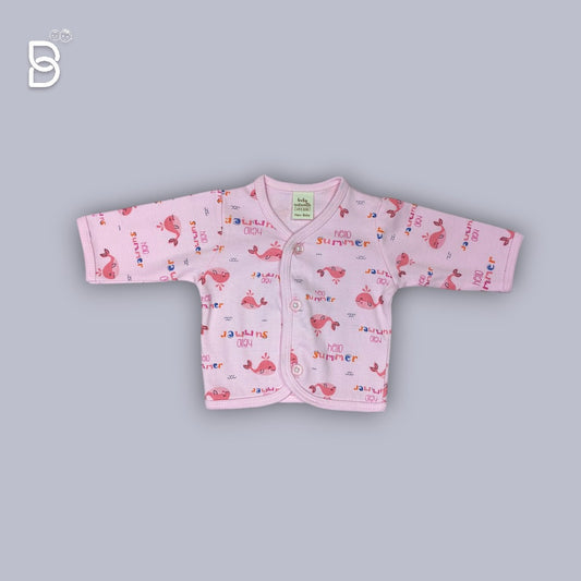 NEW BORN SOFT COTTON BODYSUIT (PINK)
