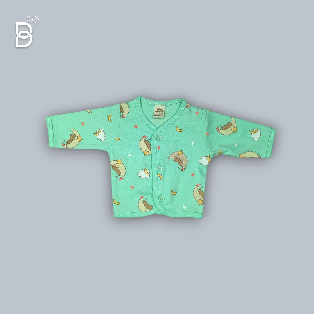 NEW BORN SOFT COTTON BODYSUIT (GREEN)