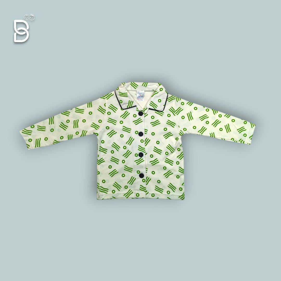 NEW BORN SOFT COTTON NIGHT SUITS PISTA GREEN COLOR