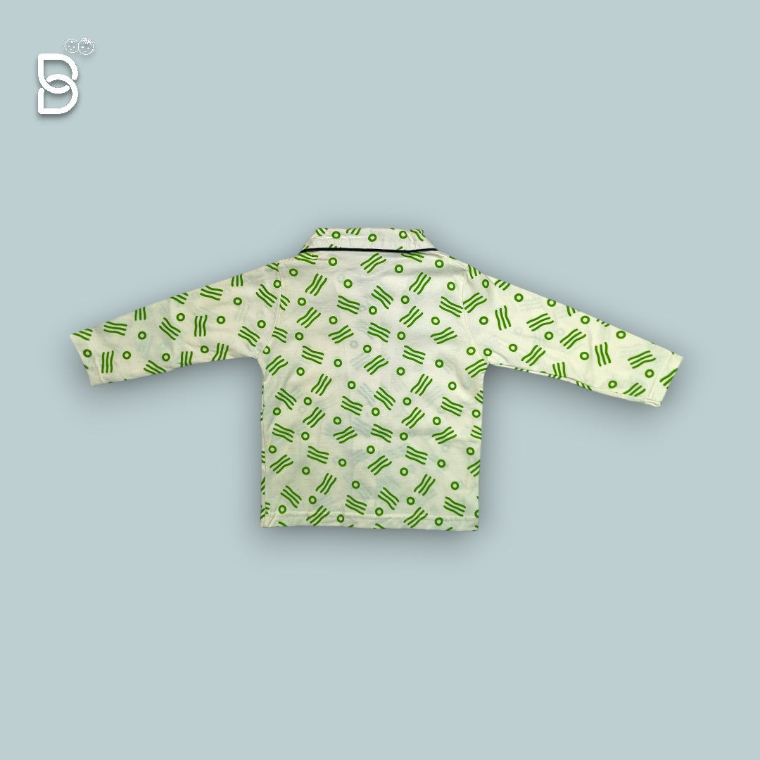 NEW BORN SOFT COTTON NIGHT SUITS PISTA GREEN COLOR