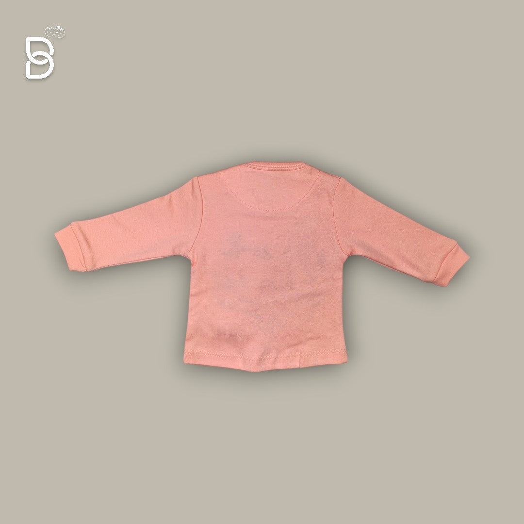 COTTON T-SHIRT PANT PEACH COLOUR