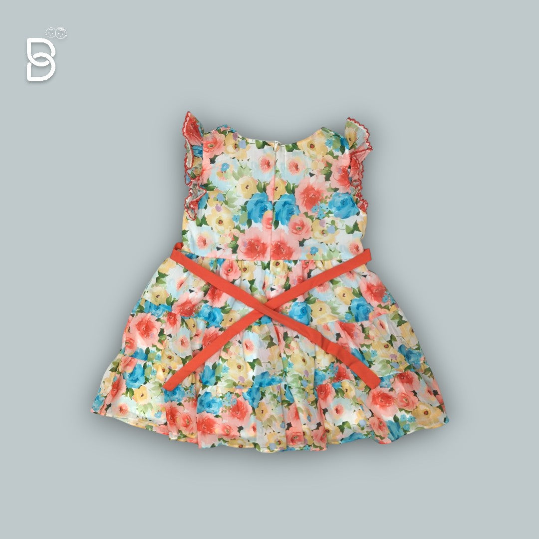 BABY GIRL COTTON FROCK MULTI COLOR