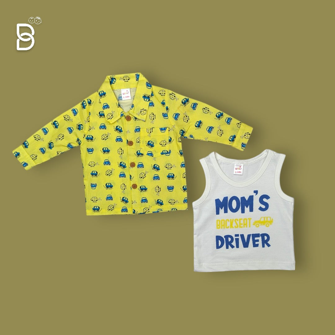 NEW BORN SHIRT, T-SHIRT, JEANS SET