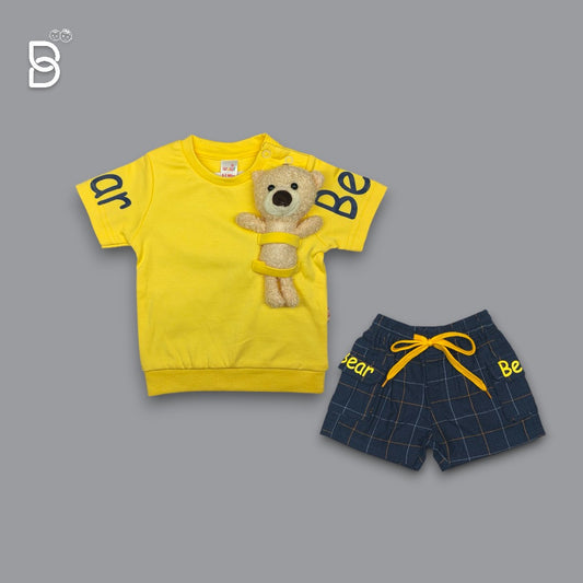 KIDS YELLOW T-SHIRT BLUE NICKER