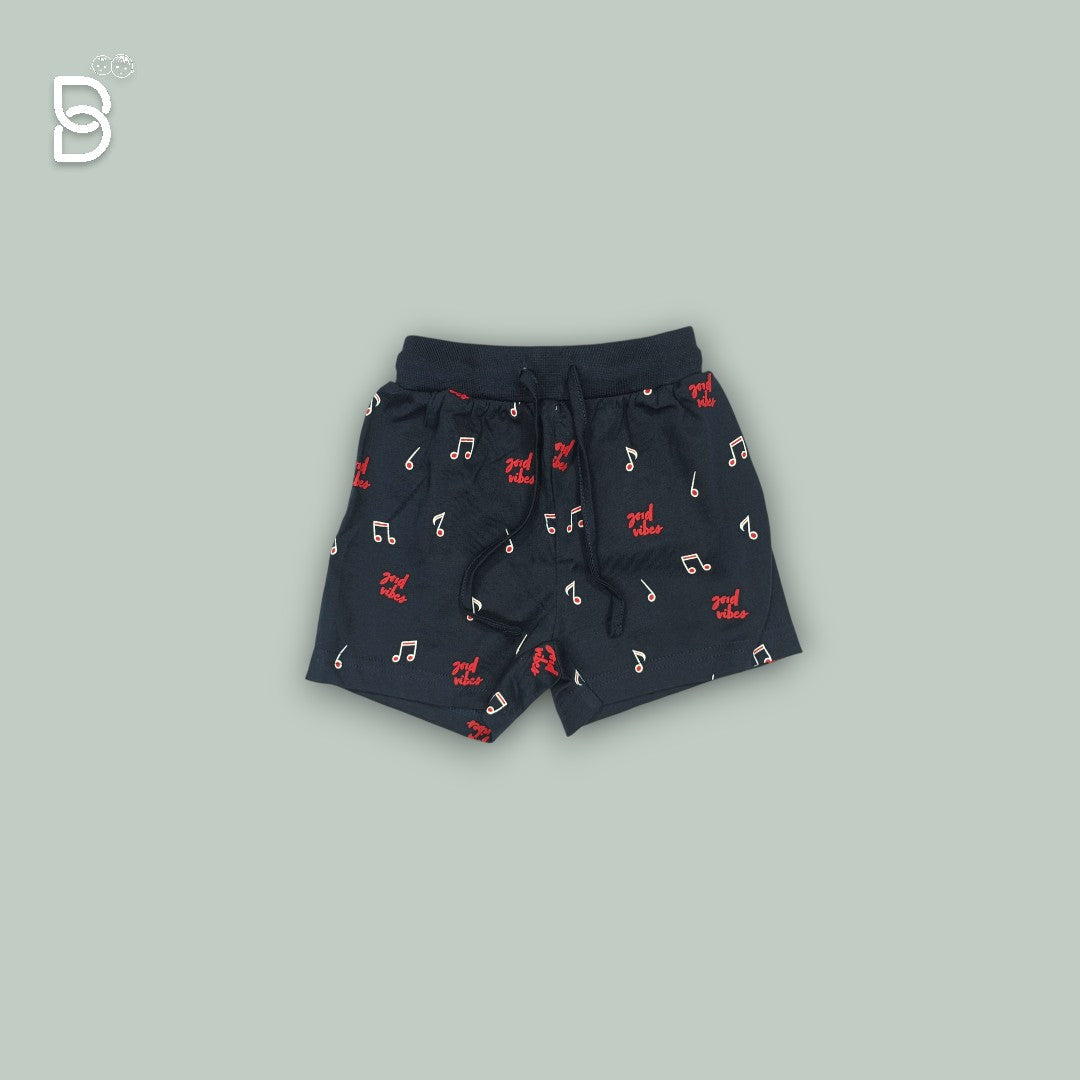 BOYS PRINTED T-SHIRT AND NICKER RED - OLLYPOOP