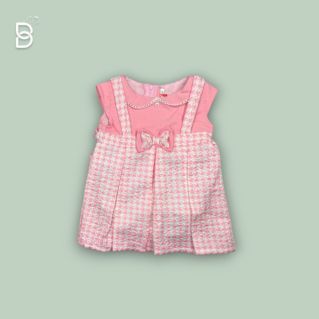 NEW BORN BABY FROCK PINK - JILAX