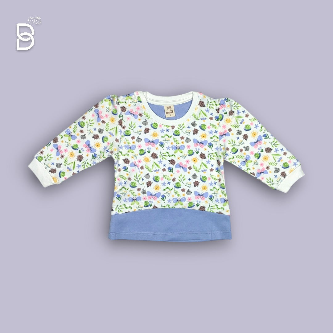 NEW BORN BABY GIRL JOGGER SET BLUE - MINI TAURUS