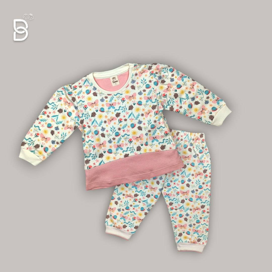 NEW BORN BABY GIRL JOGGER SET ORANGE- MINI TAURUS