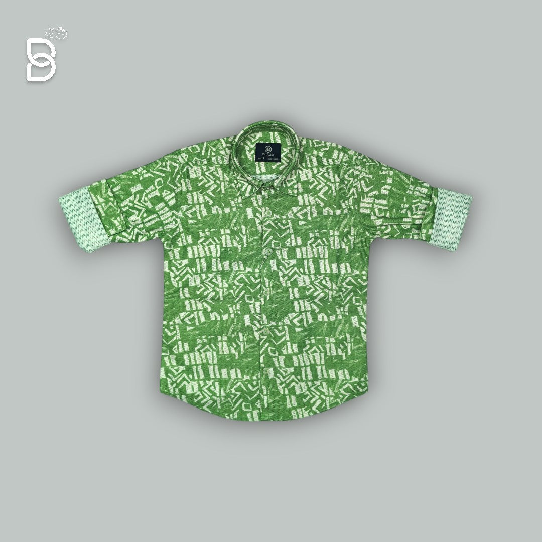 BOYS SHIRT FLOURESCENT GREEN