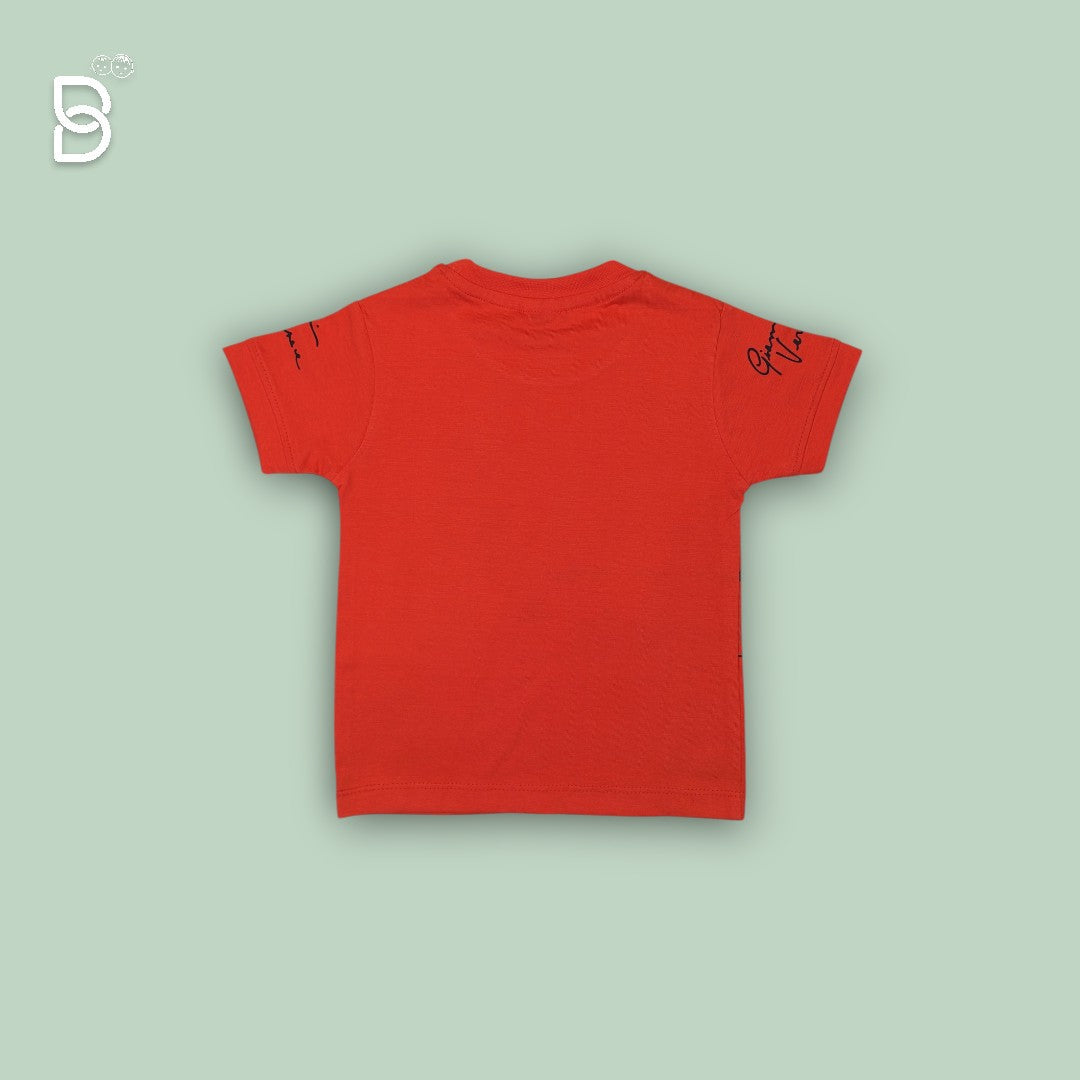 NEW BORN T-SHIRT AND NICKER RED - GILLI DANDA