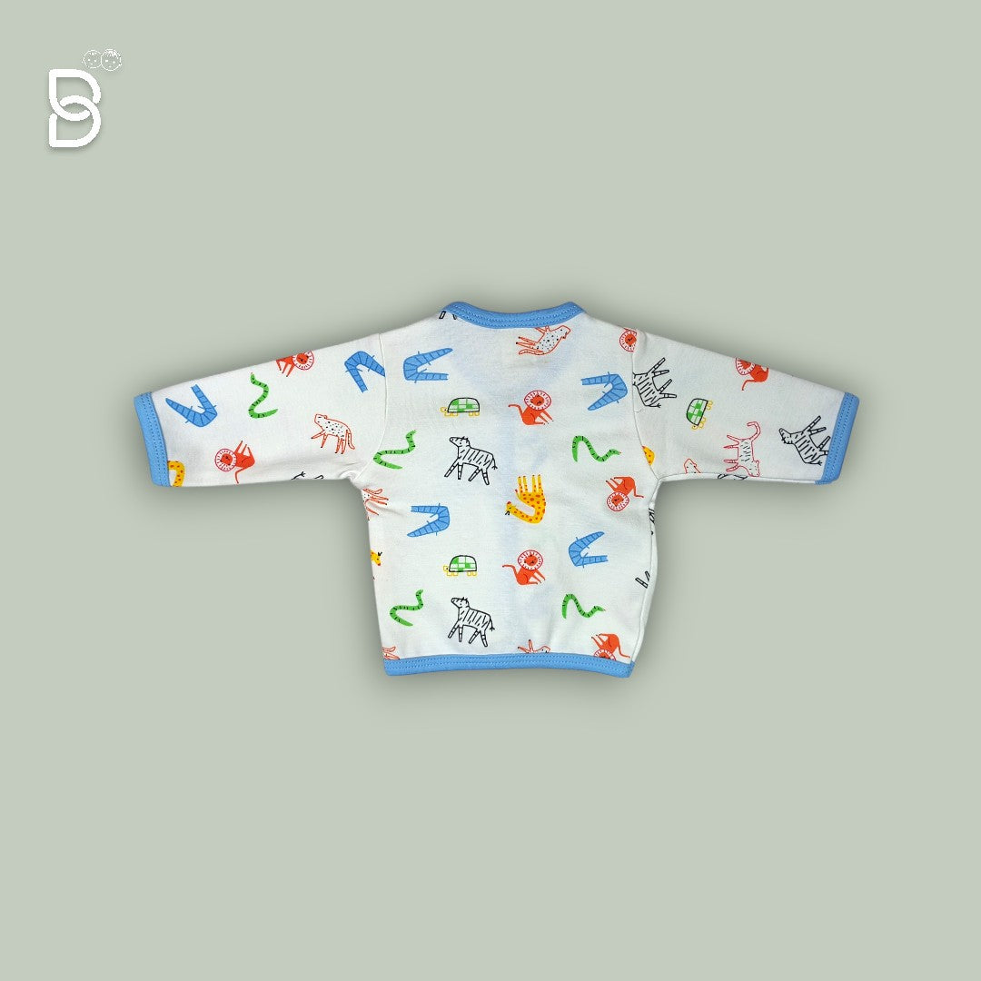 NEW BORN SOFT COTTON BODYSUIT (BLUE)