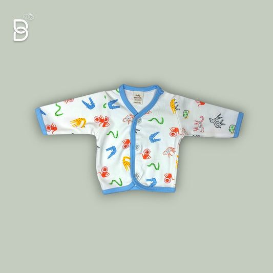 NEW BORN SOFT COTTON BODYSUIT (BLUE)