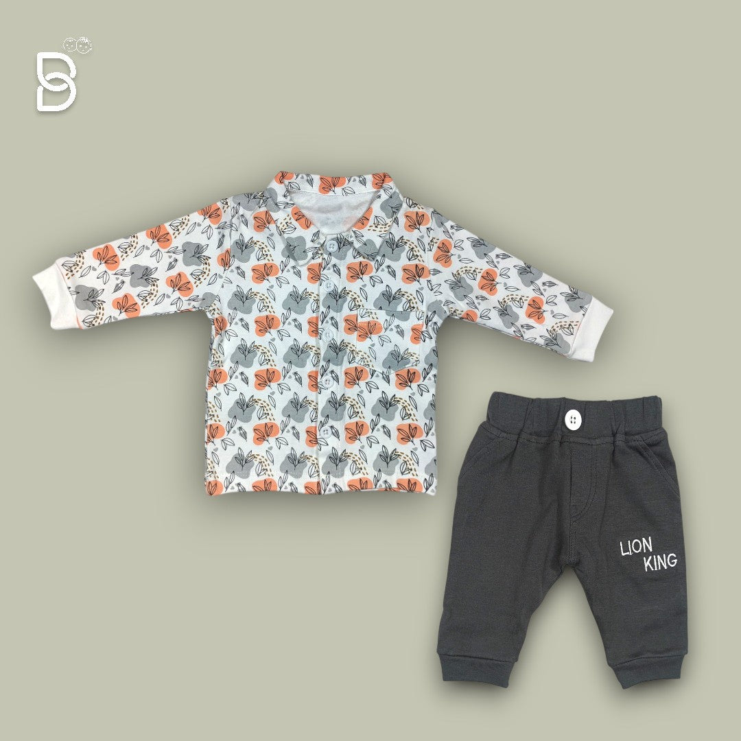 BOYS CASUAL WEAR PRINTED SHIRT AND PANT