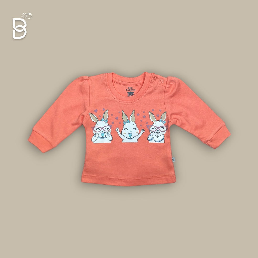 NEW BORN BABY GIRL JOGGER SET ORANGE - MINI TAURUS