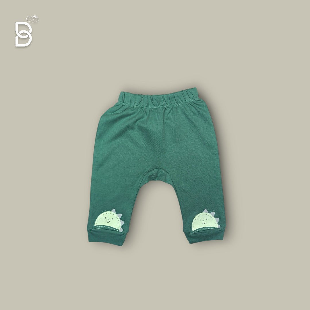 PISTA GREEN T-SHIRT & BOTTLE GREEN PANT COMBO