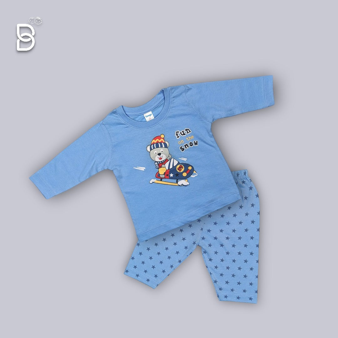 NEW BORN COTTON SET SKY BLUE