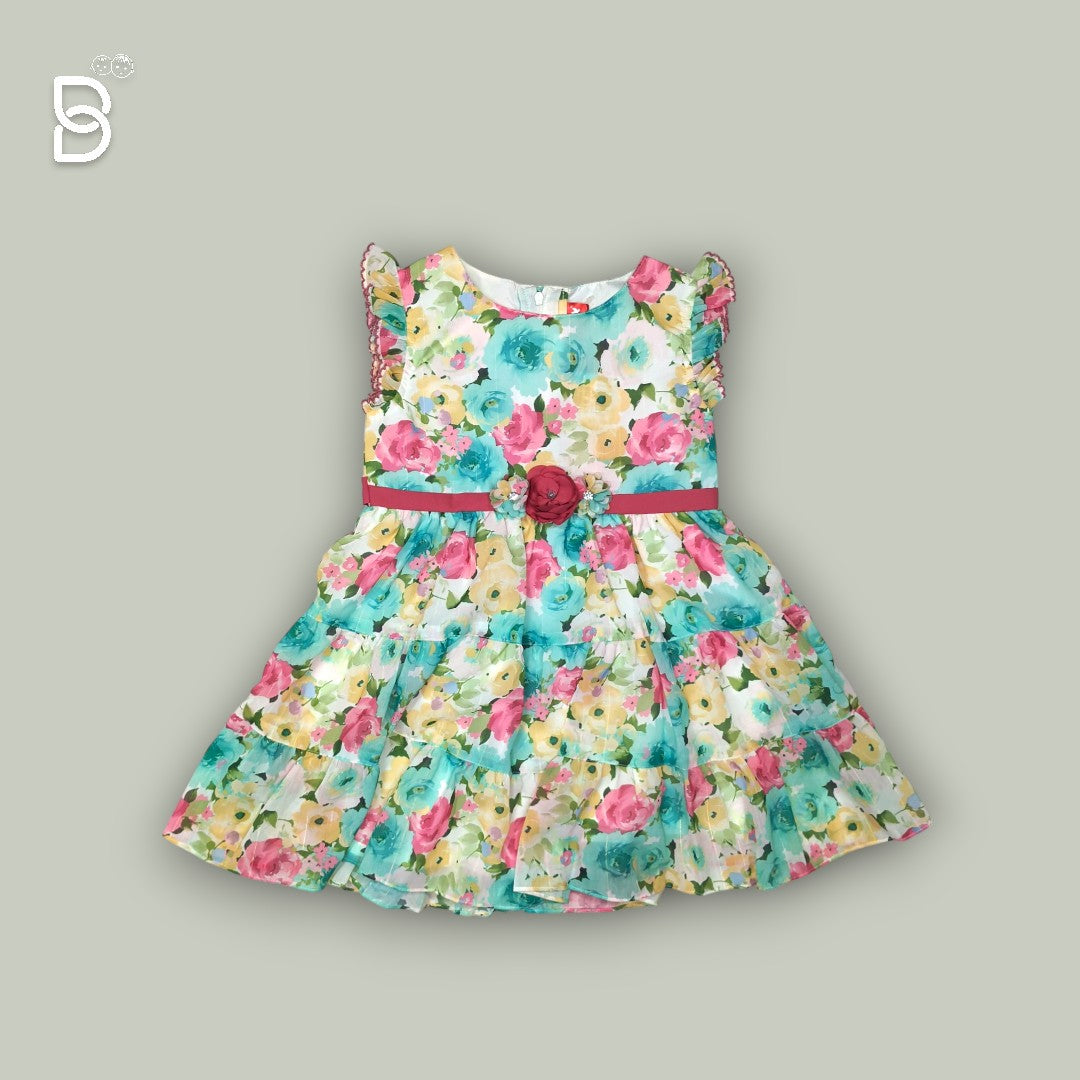 BABY GIRL COTTON FROCK MULTI COLOR