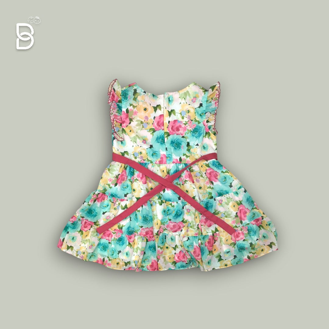 BABY GIRL COTTON FROCK MULTI COLOR
