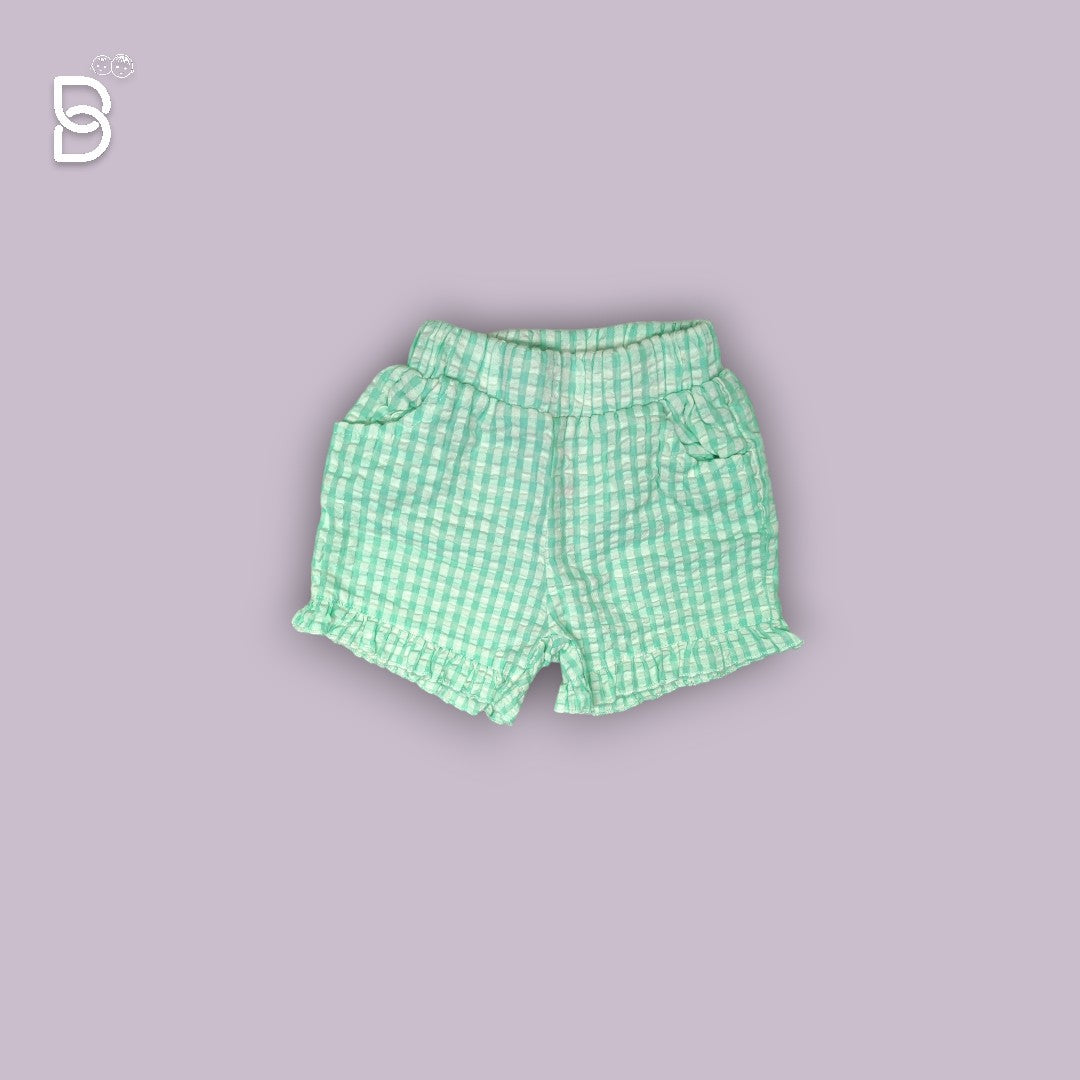 GIRLS CASUAL WEAR COTTON T-SHIRT & NICKER GREEN - OLLYPOP