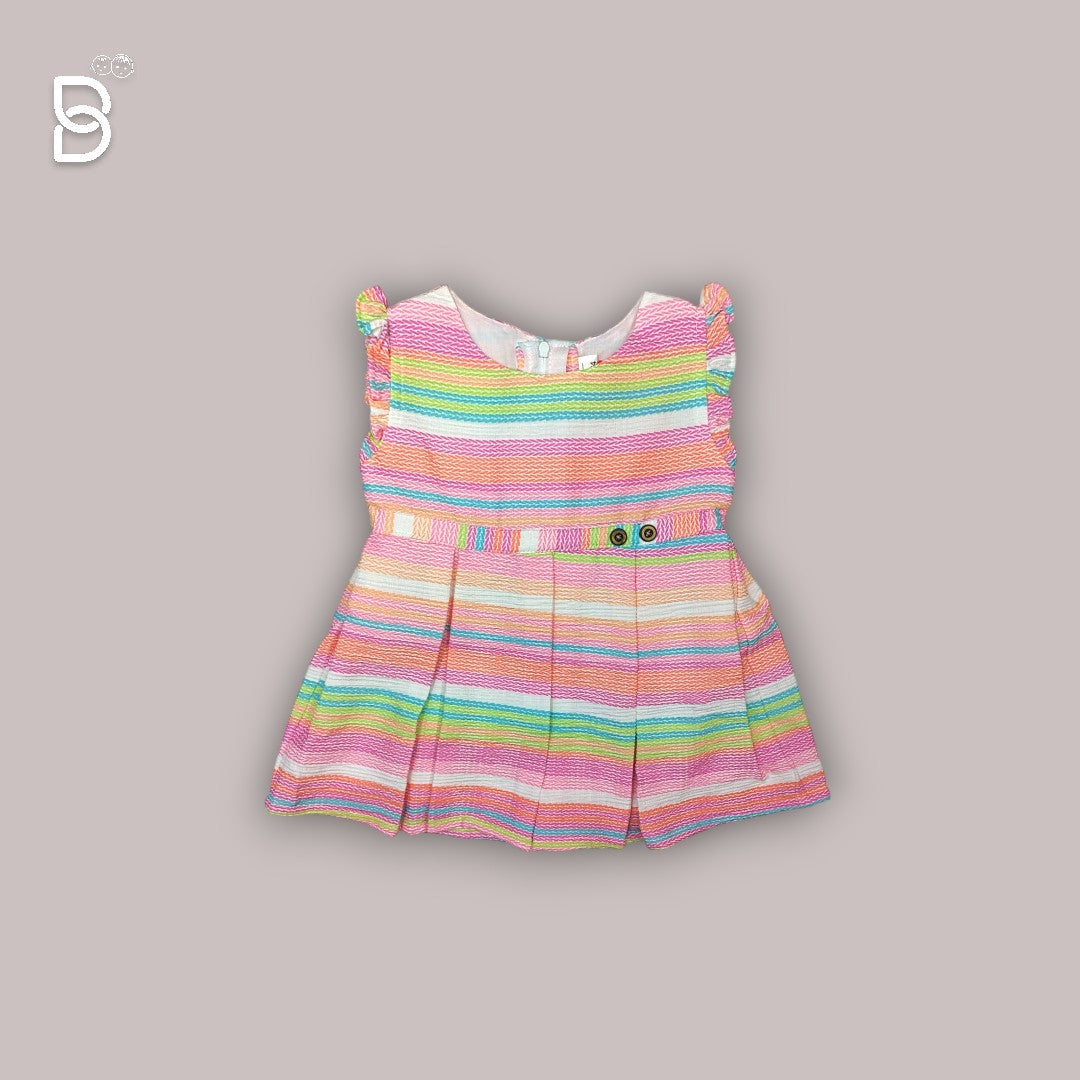 NEW BORN BABY FROCK MULTICOLOR - JILAX