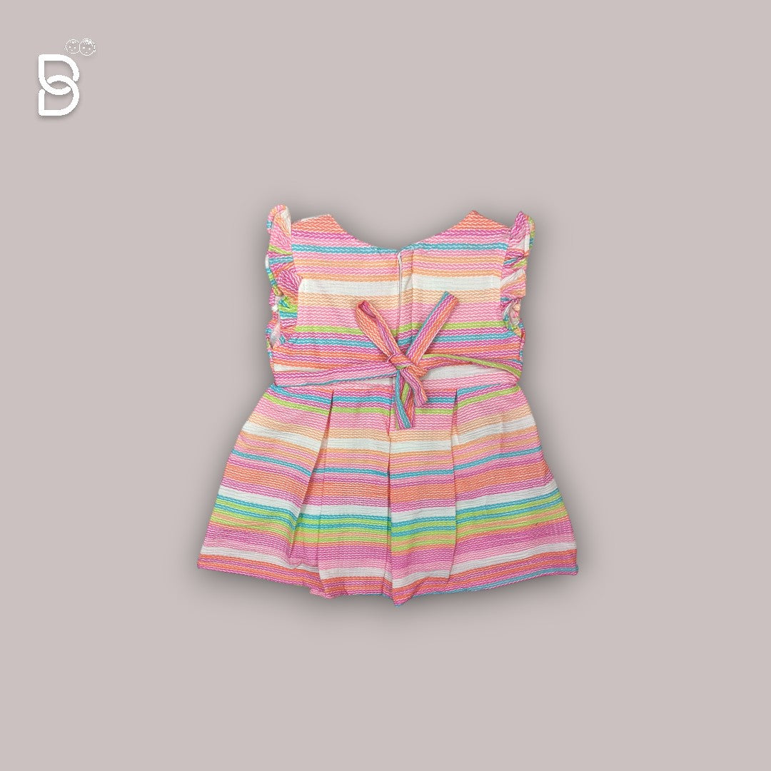 NEW BORN BABY FROCK MULTICOLOR - JILAX