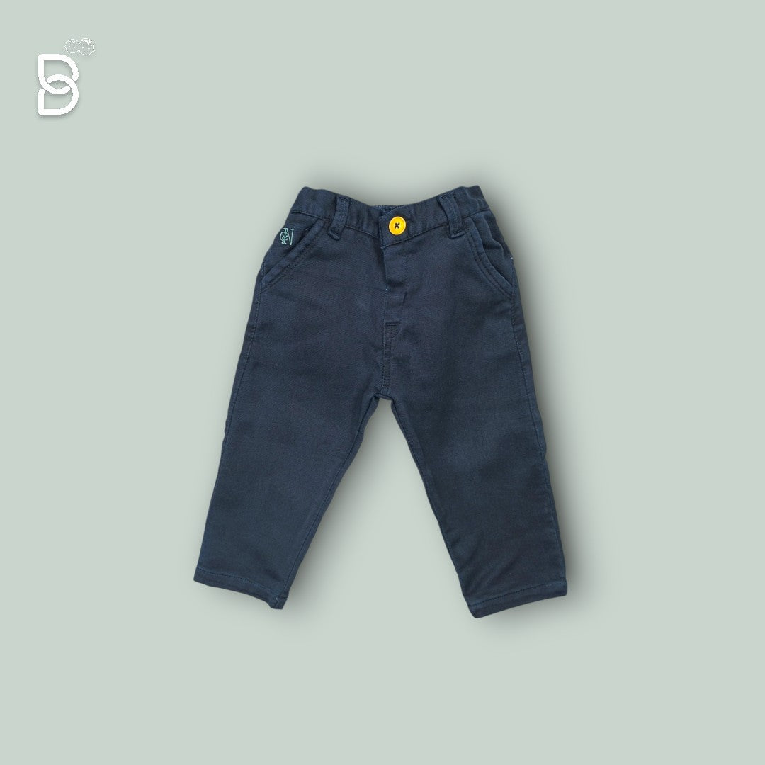 BOYS COTTON FULL SLEEVE T-SHIRT, SHIRT & PANT BLUE - NACHOS