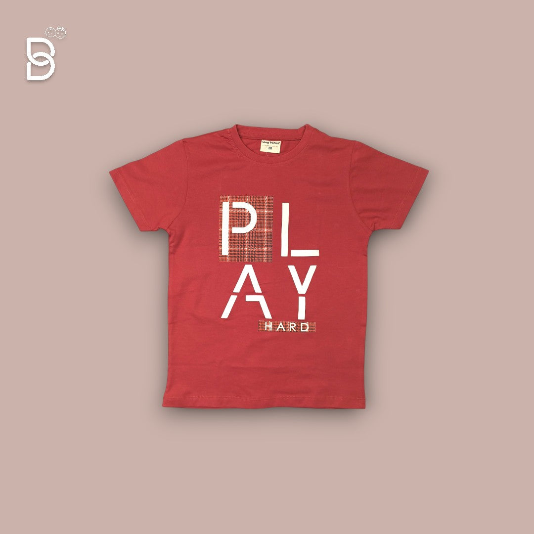 BOYS T-SHIRT & NICKER RED & GREY - OLLYPOP
