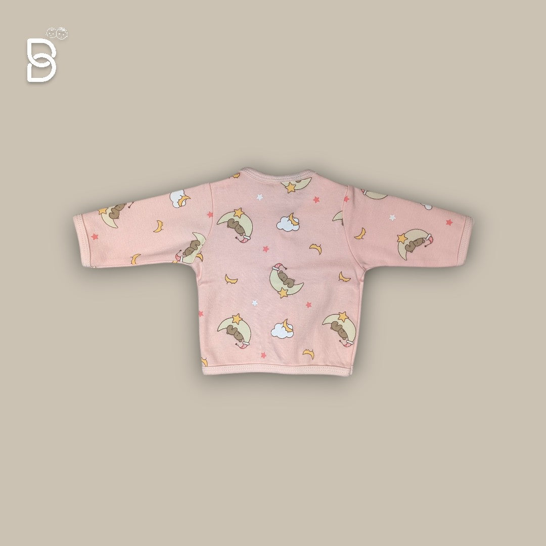 NEW BORN SOFT COTTON BODYSUIT (PEACH)