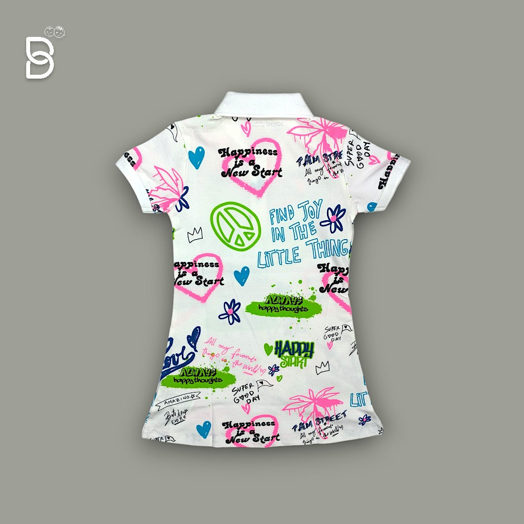GIRLS TOP WITH COLLAR