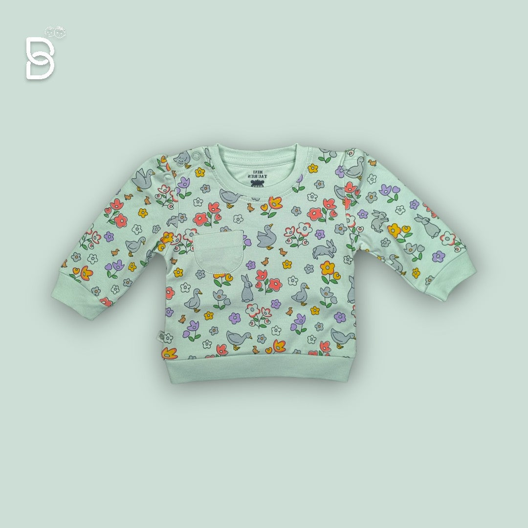 NEW BORN BABY GIRL JOGGER SET GREEN - MINI TAURUS