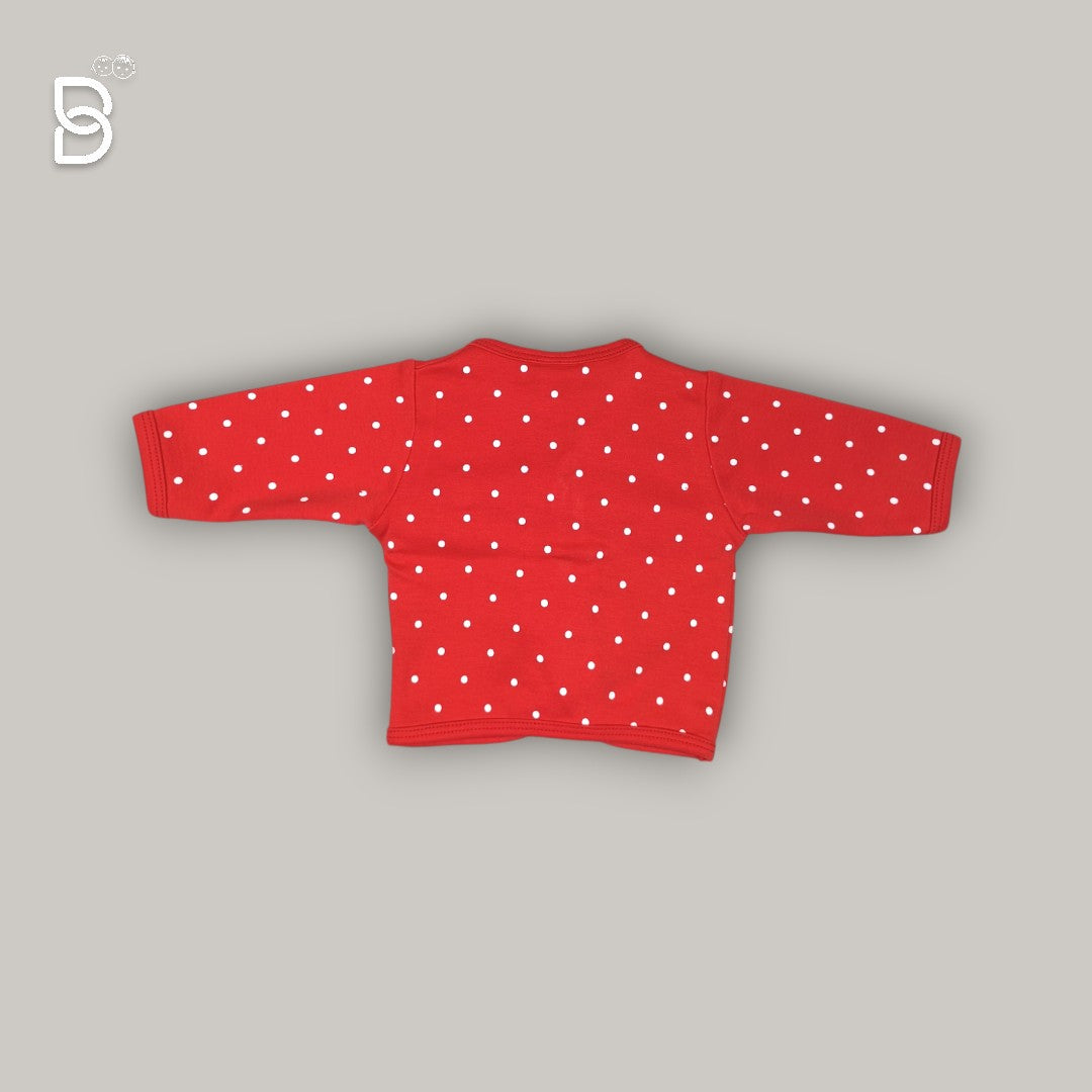 NEW BORN BABY COTTON SET RED - NATURELLE