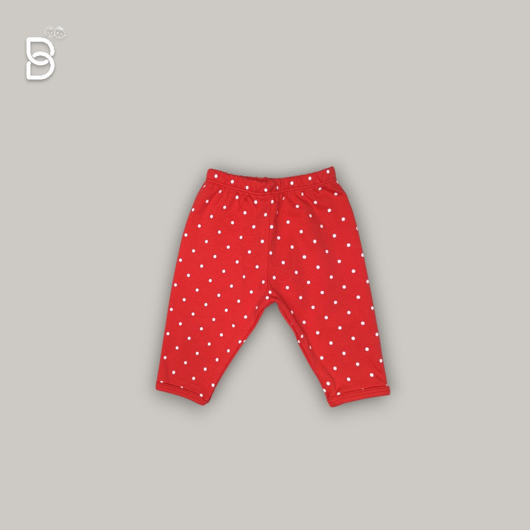 NEW BORN BABY COTTON SET RED - NATURELLE