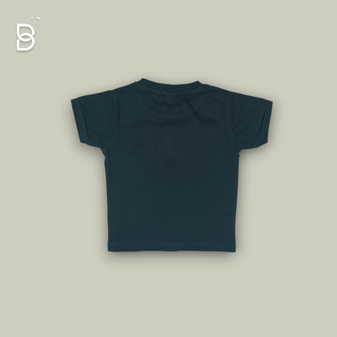 BOYS PRINTED T-SHIRT AND NICKER GREEN - UNO KIDS