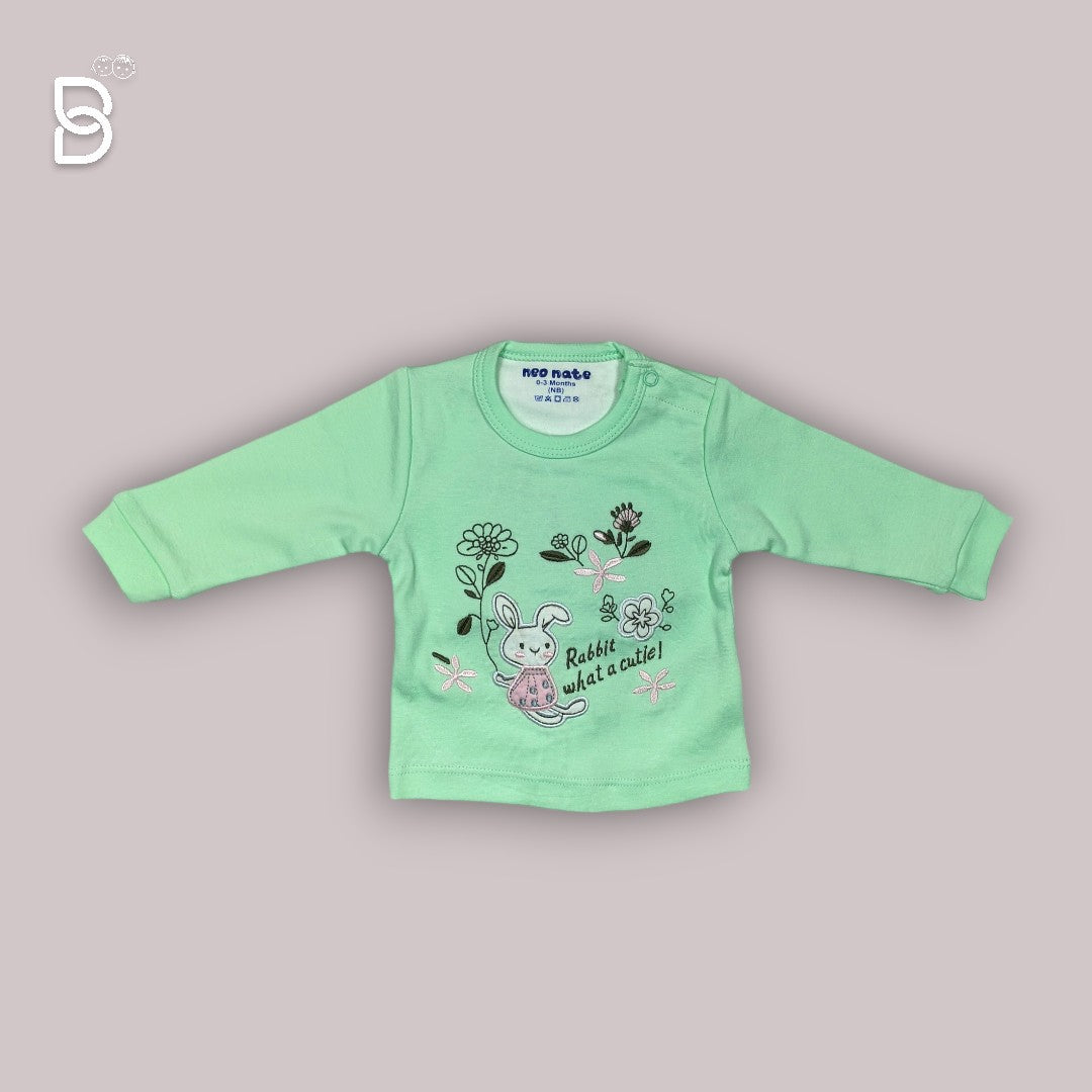 COTTON T-SHIRT PANT GREEN COLOUR